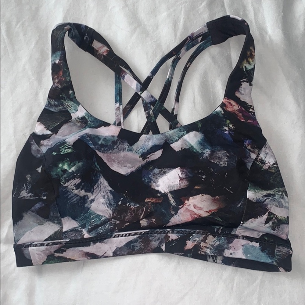 Lululemon patterned Energy sports bra
